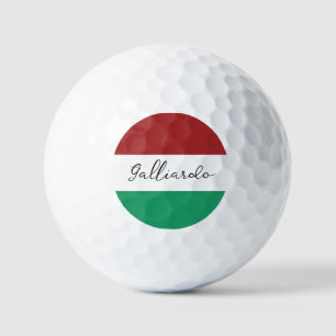 Italienische Flaggenfarben Italienischer Nachname Golfball