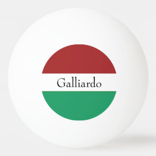 Italienische Flaggenfarben Nachname Name Benutzerd Tischtennisball