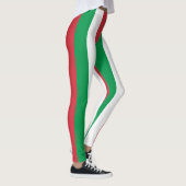Italienische Flaggenfarben vertikal gestreift Leggings (Rechts)