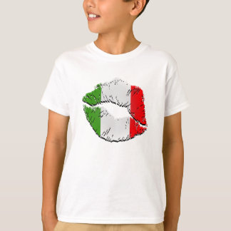 Italienische Flaggenlips T-Shirt
