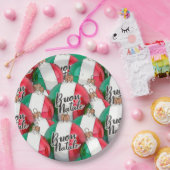 Italienische Flaggenverzierungen Pappteller (Party)