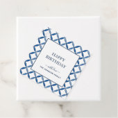 Italienische Fliesen in Blau und Weiß Geschenkanhänger (Beispiel)