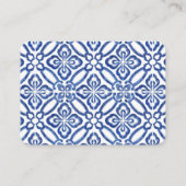 Italienische Fliesen und Lemons Kinderdusche Winde Begleitkarte (Rückseite)