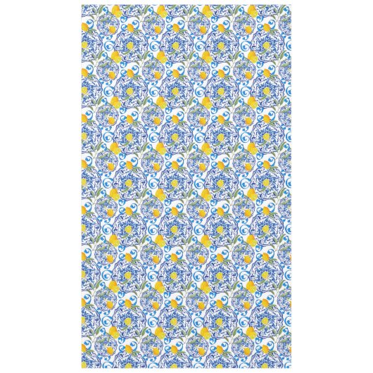 italienische Fliesen, Zitronen, Tischdecken aus Ma (Vorderseite)