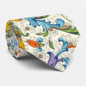 Italienische Florentiner Schnörkel Krawatte (Gerollt)