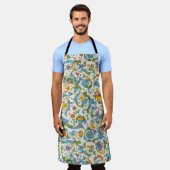 Italienische Florentiner Schnörkel Schürze (Getragen)