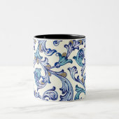 Italienische Florentiner Schnörkel Zweifarbige Tasse (Mittel)