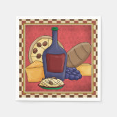 Italienische Food-Famelläse Serviette (Vorderseite)