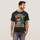 Italienische Frau mit italienischer Mama-Ehefrau a T-Shirt (Vorne ganz)