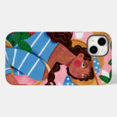 Italienische Frau Sommerstrand Urlaub Case-Mate iPhone Hülle (Rückseite (Horizontal))