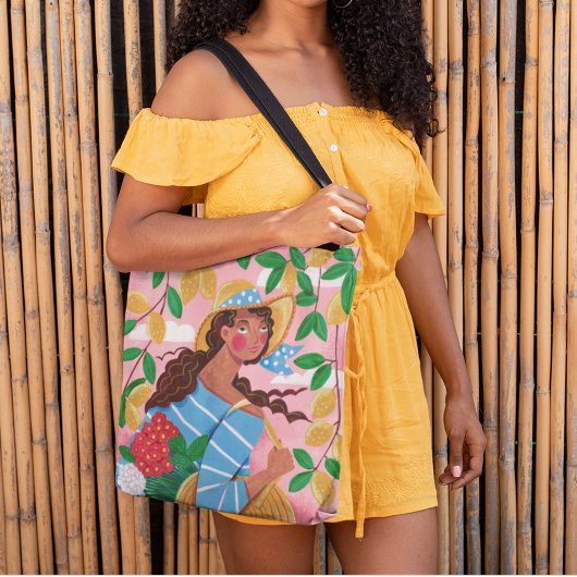 Italienische Frau Sommerstrand Urlaub Tasche