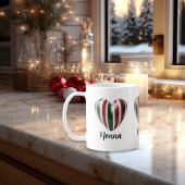 Italienische Freude: Tasse des Flag-Herzens