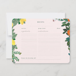 Italienische Frucht-Brautparty-Rezeptorkarte Einladung