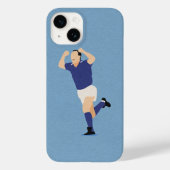 Italienische Fußball-Legende Schillaci Blauer Hint Case-Mate iPhone Hülle (Rückseite)