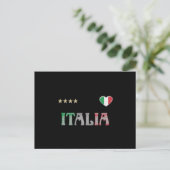 Italienische Fußball-Shirt-Fahne Postkarte (Stehend Vorderseite)
