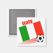 Italienische Fußballmannschaft Magnet (Vorderseite/Rückseite)