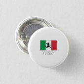 Italienische Fußballnationalmannschaft Button (Vorne & Hinten)