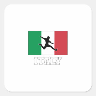 Italienische Fußballnationalmannschaft Quadratischer Aufkleber