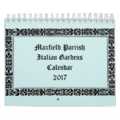 Italienische Gärten durch Maxfield Parrish Kalender (Titelbild)