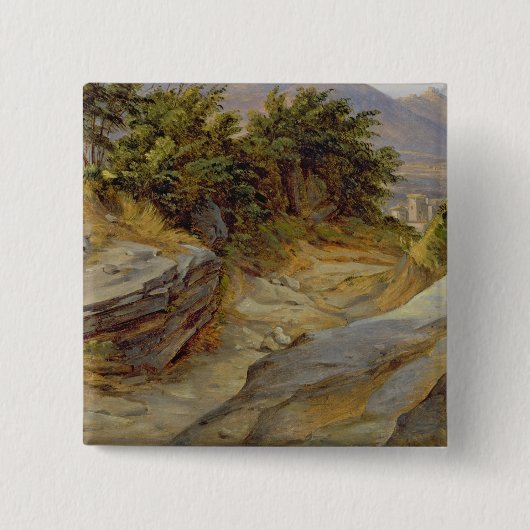 Italienische Gebirgslandschaft, c.1824 Button (Vorderseite)