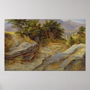 Italienische Gebirgslandschaft, c.1824 Poster
