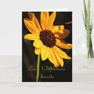 Italienische Geburtskarte für Schwester Karte