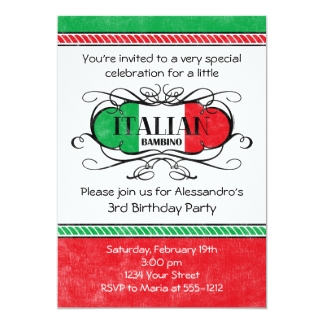 Einladungskarten Geburtstag Italienisch Herzlichen Gluckwunsch An Die Lieben