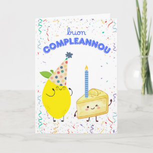 Italienische Geburtstagsgrüße Buon Compleannou Karte