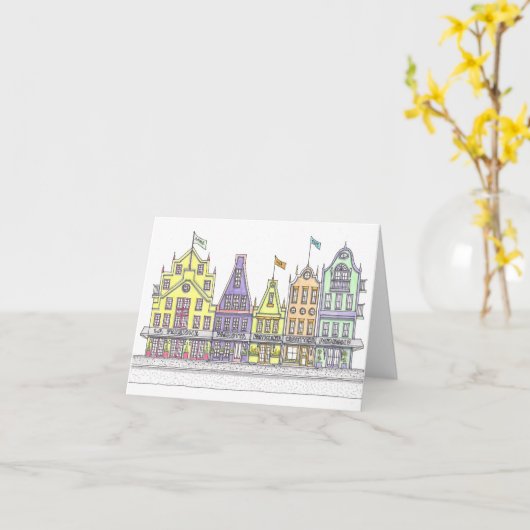 Italienische Geschäfte: Notecard Karte (Gelbe Blume)