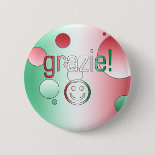 Italienische Geschenke: Danke/Grazie Button