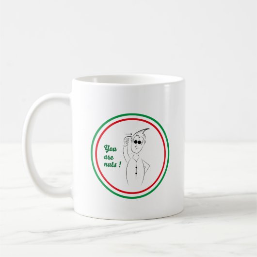 Italienische Gesten - Nuts Kaffeetasse (Links)
