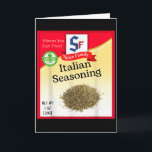 Italienische Gewürzmischung Kostüm Familien-Match Karte<br><div class="desc">Italienische Gewürzmischung Kostüm Familien-Passform</div>