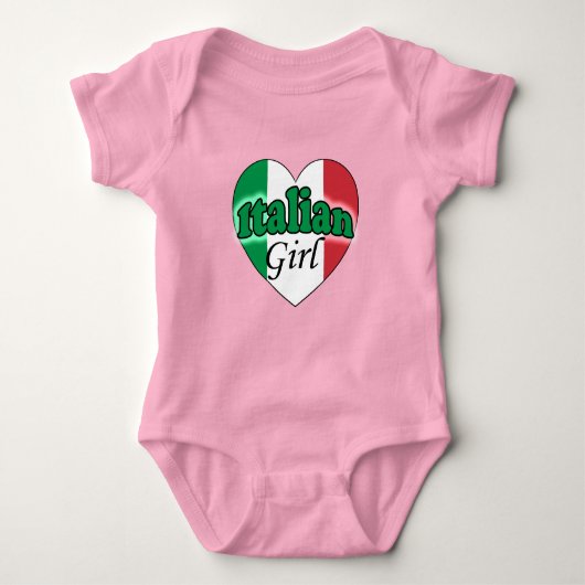 Italienische Girl Baby Strampler (Vorderseite)