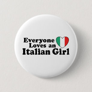 Italienische Girl Button