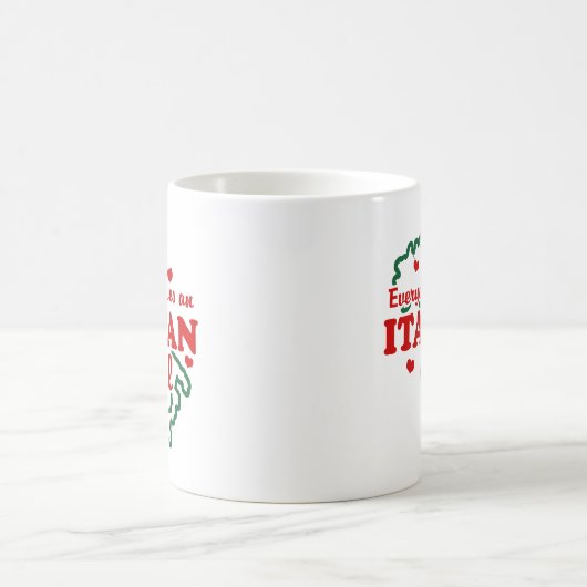 Italienische Girl Kaffeetasse (Mittel)