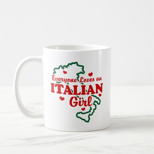 Italienische Girl Kaffeetasse (Links)