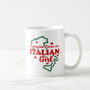 Italienische Girl Kaffeetasse