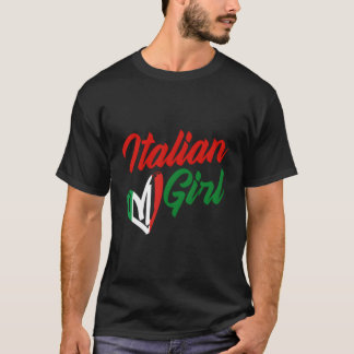 Italienische Girl Niedlich Italien Kultur Roots T-Shirt