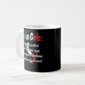 ITALIENISCHE GIRLS-FUNNTION KAFFEETASSE (Vorderseite Links)