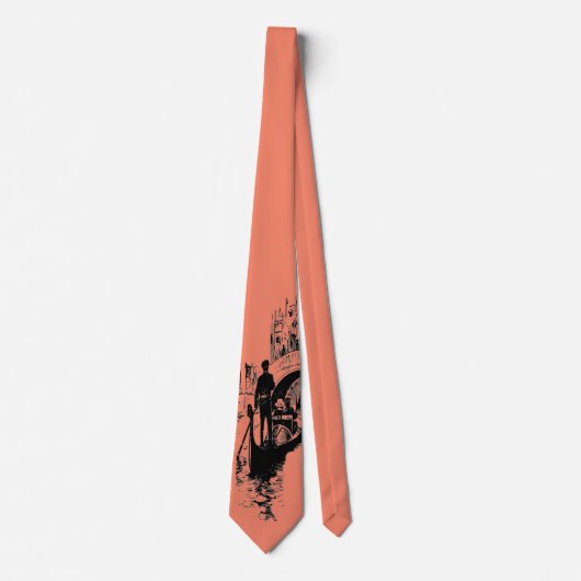 Italienische Gondel und Brücke Neck Tie Krawatte (Vorderseite)