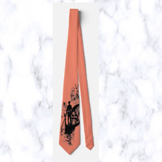 Italienische Gondel und Brücke Neck Tie Krawatte
