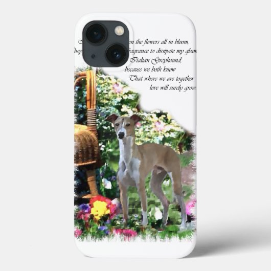 Italienische Grauhound Kunstgeschenke Case-Mate iPhone Hülle (Rückseite)