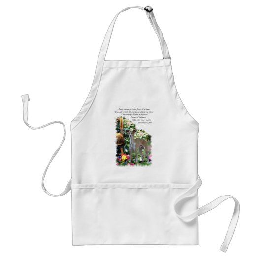 Italienische Grauhound Kunstgeschenke Schürze (Vorne)