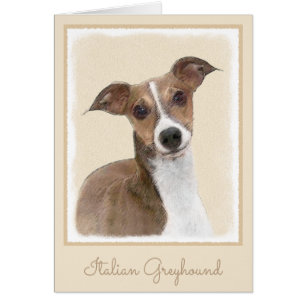 Italienische Grauhound Malerei - Niedliche Origina