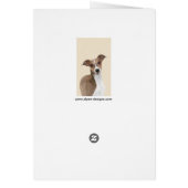 Italienische Grauhound Malerei - Niedliche Origina (Hinten)