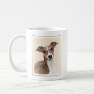 Italienische Grauhound Malerei - Niedliche Origina Kaffeetasse