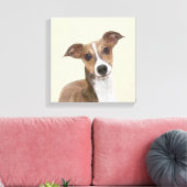Italienische Grauhound Malerei - Niedliche Origina Leinwanddruck (Insitu (Wohnzimmer))