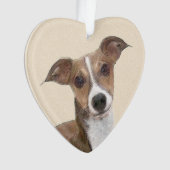 Italienische Grauhound Malerei - Niedliche Origina Ornament (Vorderseite)