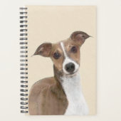 Italienische Grauhound Malerei - Niedliche Origina Planer (Vorderseite)