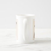 Italienische Grauhound Malerei - Niedliche Origina Porzellantasse (Rückseite)